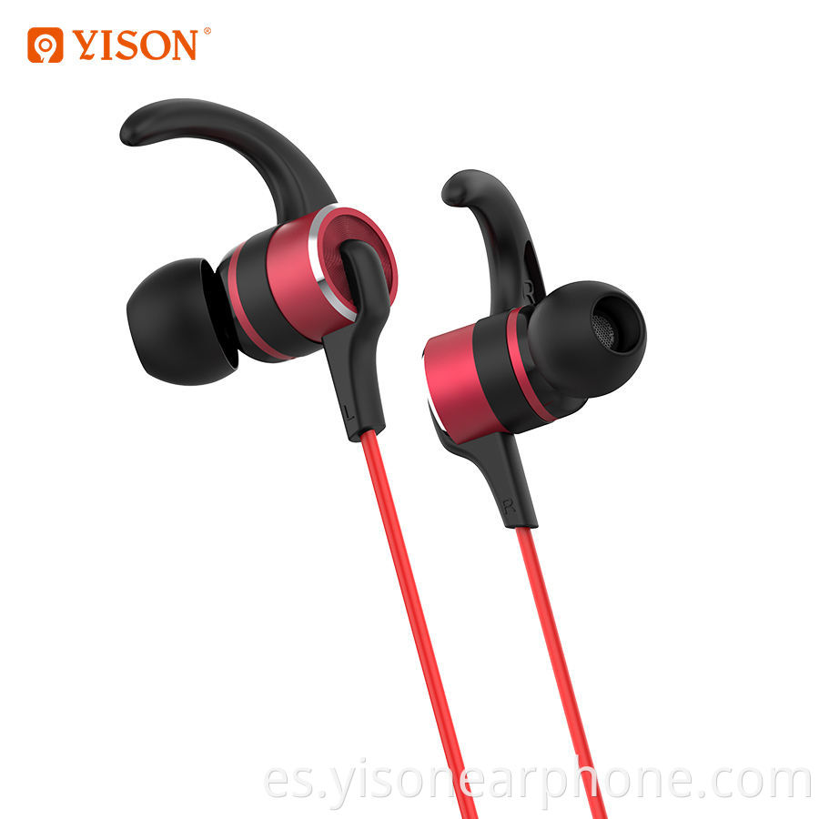 YISON EX230 auriculares con cable de alta calidad, auriculares con cable de metal de graves altos con micrófono